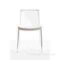 Design italien moderne Bi-Color PP Plastique Chaises de restauration